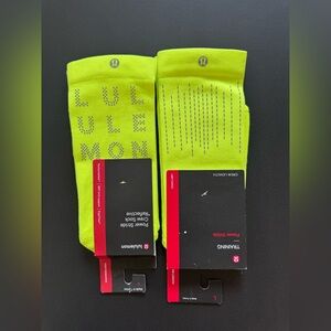 2 pairs lululemon athletica Power Stride Crew Socks